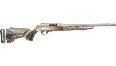 Black Rain Ordnance BRO22DSC Deluxe  Full Size 22 LR 10+1 16" Matte Stainless Threaded Steel Barrel & Aluminum w/Accessory Rail Receiver, Shady Camo Boyd's Agility Stock, Right Hand