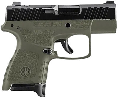 Beretta USA JAXN9278A1 APX A1 Carry Micro-Compact Frame 9mm Luger 8+1 3" Blued Steel Barrel, Black Serrated Steel Slide, OD Green Polymer Frame, Polymer Grip
