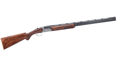 Rizzini USA 41012029 Round Body EM Full Size 20 Gauge Break Action 2rd 29" Vent Rib Barrel, Coin Anodized Silver Receiver, Fixed w/Prince of Whales Grip Grade III Turkish Walnut Stock