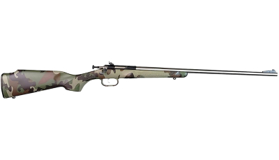 Crickett KSA2171 My First Rifle Gen2 22 S/L/LR Single Shot 16.10" Stainless Steel Barrel & Receiver, M81 Woodland Camo Synthetic Fixed Stock, EZ Loader