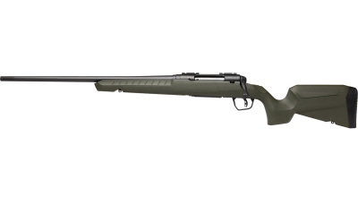 Savage Arms 32128 Axis 2 Compact 223 Rem 4+1 20" Matte Black Heavy Sporter Barrel, Matte Black Drilled & Tapped Carbon Steel Receiver, Fixed OD Green Synthetic Stock, Left Hand