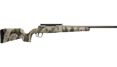 Savage Arms 32305 Axis 2 Pro Compact 308 Win 4+1 20" Gun Metal Bronze Cerakote Heavy Threaded Barrel & Picatinny Rail Carbon Steel Receiver, Fixed Woodland Camo Synthetic Stock, Right Hand