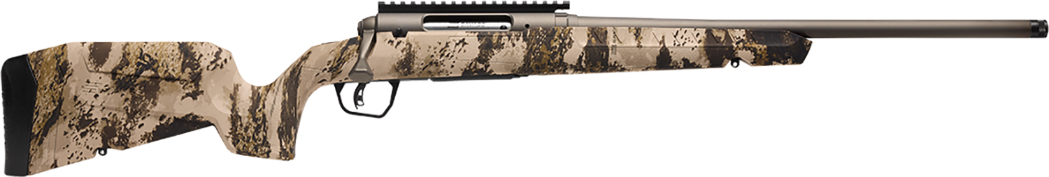Savage Arms 32320 Axis 2 Pro 308 Win 4+1 20" Gun Metal Bronze Cerakote Heavy Sporter Threaded Barrel & Picatinny Rail Carbon Steel Receiver, Fixed Western Camo Synthetic Stock, Right Hand