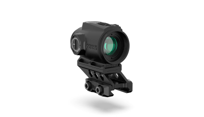 Swampfox Optics RMPS120RB Raider Micro Prism Black 1x 20mm Tube 6 MOA Green Dot Reticle Red Laser
