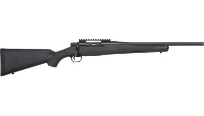 Mossberg 28232 Patriot Carbine 350 Legend 5+1 18" Matte Blued Threaded Bull Barrel, Matte Blued Picatinny Rail Receiver, Black Fixed Synthetic Stock