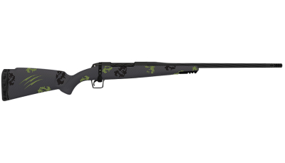 Fierce Firearms TWROG300WIN20BF Twisted Rogue 300 Win 20" Armour Lube Black Fluted Threaded Barrel, Drilled & Tapped Steel Receiver, LR Negative Comb Forest Camo Carbon Fiber Stock