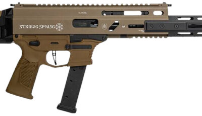 Grand Power 810091156483 Stribog SP9A3G 9mm Luger 16" Black Barrel, Flat Dark Earth Receiver, Polymer Stock & Grip