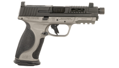 Ed Brown MPFMATCH Fueled M&P Match 9mm Luger 19+1 4.75" Black Nitride Match Grade Threaded Barrel, Black Nitride Optic Cut/Ported/Serrated Stainless Steel Slide