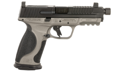 Ed Brown MPFTACT Fueled M&P Tactical 9mm Luger 19+1 4.75" Black Nitride Match Grade Threaded Barrel, Black Nitride Optic Cut/Serrated Stainless Steel Slide