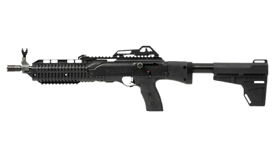 Hi-Point 4595PBRACE 4595P  45 ACP 9+1 14.95" Black Threaded Barrel, Black Powdercoat Polymer Receiver w/Picatinny Rail, Picatinny Rail Forend, Black Pistol Brace, Black Plastic Grip