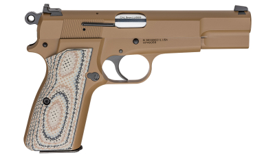 Springfield Armory HP920 SA-35  9mm Luger 15+1 4.70" Stainless Steel Barrel, Coyote Brown Cerakote Steel Serrated Slide, Coyote Brown Cerakote Steel Frame w/Beavertail, G10 Grip