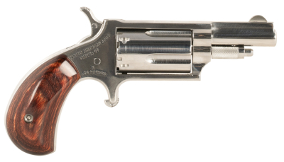 North American Arms 22MDLX LDLX  22 Mag 5 Shot 1.13" Polished Stainless Steel, Rosewood Grip, Exposed Hammer