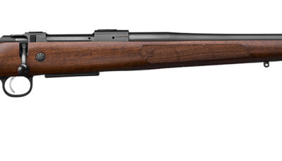 CZ-USA 07720 600+ American 308 Win 5+1 20" Black Nitride Threaded Barrel, Black Nitride Steel Drilled & Tapped Receiver, Turkish Walnut Fixed Stock