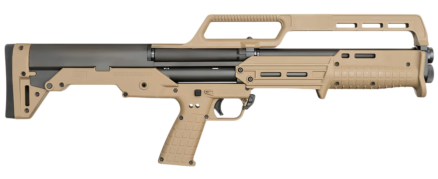 Kel-Tec KS7TAN-GEN2 KS7 G2 Bullpup Frame 12 Gauge Pump 3" 6+1 18.50" Black Steel Barrel, Tan Receiver, M-LOK, Tan Polymer Stock & Grip