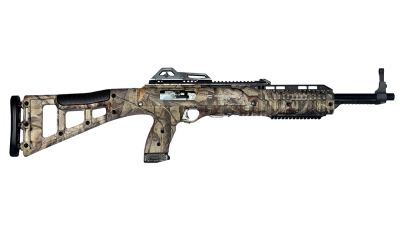 Hi-Point 4095TSWC 4095TS Carbine 40 S&W Caliber with 17.50" Barrel, 10+1 Capacity, Woodland Camo Metal Finish, Woodland Camo All Weather Skeletonized Stock & Polymer Grip Right Hand