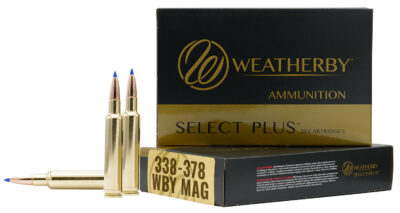 Weatherby B333225TTSX Select Plus  338-378WthbyMag 225gr Barnes Tipped TSX Lead Free 20 Per Box/10 Case