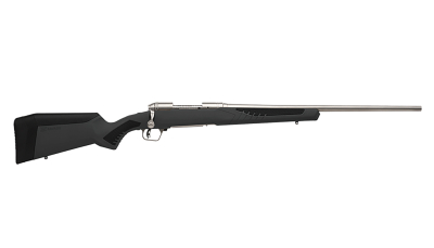 Savage Arms 57078 110 Storm Full Size 308 Win 4+1 22" Matte Stainless Button-Rifled Barrel, Matte Drilled & Tapped Stainless Steel Receiver, AccuStock Matte Gray Synthetic Stock, Right Hand