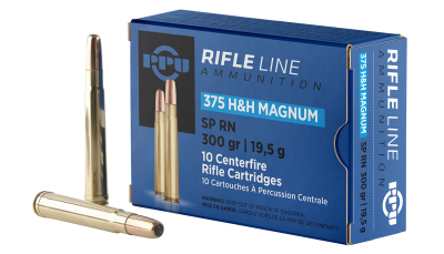 PPU PP375S Standard Rifle  375H&HMag 300gr Soft Point Round Nose 10 Per Box/20 Case