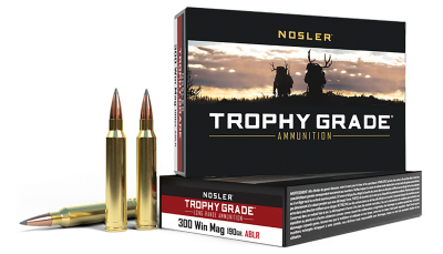 Nosler 60126 Trophy Grade Long-Range 300WinMag 190gr Nosler Spitzer AccuBond Long Range 20 Per Box/10 Case