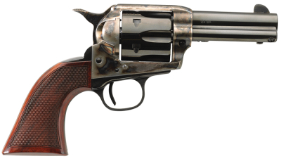 Taylors & Company 4201DE Runnin Iron Deluxe 45 Colt (LC) 6rd 3.50" Blued Cylinder & Barrel Color Case Hardened Steel Frame Checkered Walnut Grip (Taylor Tuned)