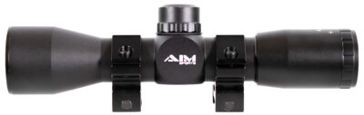 Aim Sports JTM432B Tactical Compact Black Anodized 4x 32mm 1" Tube Mil-Dot Reticle