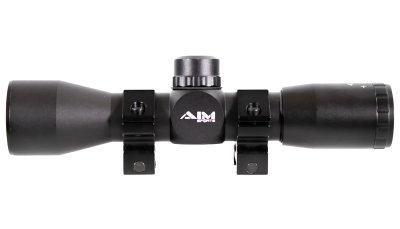 Aim Sports JTM432B Tactical Compact Black Anodized 4x 32mm 1" Tube Mil-Dot Reticle