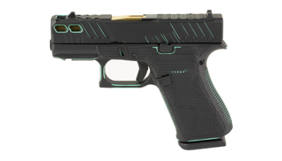 GLOCK 43X 9MM 10RD BLACK ROBBIN BLUE