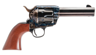 Cimarron PP410MALO El Malo Pre-War 1896-1940 45 Colt (LC) 6 Shot, 4.75" Blued  Octagon Steel Barrel, Blued Cylinder, Color Case Hardened Steel Frame, Walnut Grip, Exposed Hammer