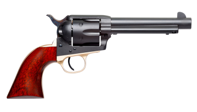 Taylors & Company 550431DE Old Randall  45 Colt (LC) Caliber with 5.50" Barrel, 6rd Capacity Cylinder, Overall Matte Blued Finish Steel, Walnut Grip & Overall Taylor Polish