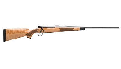 Winchester Repeating Arms 535218289 Model 70 Super Grade 6.5 Creedmoor Caliber with 5+1 Capacity, 22" Barrel, High Polished Blued Metal Finish & Gloss AAA Maple Stock Right Hand (Full Size)