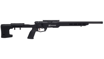 Savage Arms 70548 B22 Precision Bolt Action 22 WMR Caliber with 10+1 Capacity, 18" Barrel, Matte Black Metal Finish & Adjustable MDT ACC Aluminum Chassis Matte Black Stock Right Hand (Full Size)