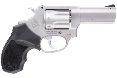 Taurus 2942039 942  22 LR 8rd 3" Barrel, Overall Matte Finish Stainless Steel & Finger Grooved Black Polymer Grip
