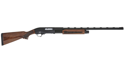 TriStar 23129 Cobra III  Full Size 12 Gauge Pump 3" 5+1 28" Black Vent Rib Barrel, Black Steel Receiver, Fixed Walnut Stock, Beretta/Benelli Mobil Choke Tube, Right Hand