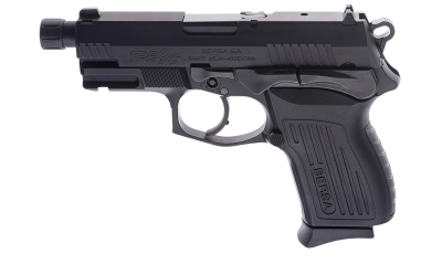 Bersa TPR9CMX TPRCX  Compact Frame 9mm Luger 13+1, 4.10" Black Steel Threaded Barrel, Matte Black Serrated Steel Slide & Aluminum Frame w/Beavertail, Ambidextrous