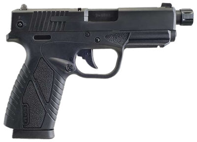 Bersa BP9MCCX BPCC  Sub-Compact Frame 9mm Luger 8+1, 3.30" Black Steel Threaded Barrel, Matte Black Serrated Steel Slide & Polymer Frame w/Picatinny Rail