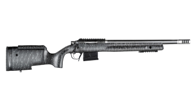 Christensen Arms CA10271H88281 BA Tactical Long Range 6.5 Creedmoor 4+1 16" Carbon Fiber Barrel, Black Nitride Finish, Black with Gray Webbing Stock