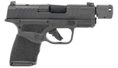 Springfield Armory HC9389BTOSPMSLC Hellcat Micro-Compact OSP 9mm Luger 3.80" Threaded/Compensated 10+1, Black, Polymer Frame, Serrated/Optic Cut Slide, Manual Safety