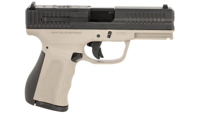 FMK FMKG49TG G3  9mm Luger 14+1 4" Stainless Steel Barrel, Black Optic Cut/Serrated Carbon Steel Slide, Titanium Gray Polymer Frame w/Picatinny Rail, Black Backstrap Grip