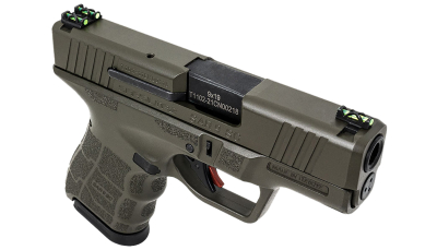 SAR USA SAR9SCOD SAR9 SC  Sub-Compact Frame 9mm Luger 12+1 3.30" Black Steel Barrel, OD Green Cerakote Steel Optic Ready/Ported/Serrated Slide, OD Green Polymer Frame, Interchangeable Backstrap Grip