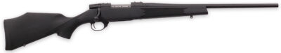 Weatherby VYT222RR0T Vanguard Synthetic Compact 22-250 Rem 5+1 20" Matte Blued #1 Threaded Barrel, Matte Blued Drilled & Tapped Steel Receiver, Black Adjustable Synthetic Stock