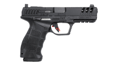 SAR USA SAR9G3BL SAR9 Gen3 Full Size Frame 9mm Luger 17+1 4.40" Black Steel Barrel, Black Cerakote Serrated Steel Slide, Black Cerakote Polymer Frame w/Picatinny Rail, Black Polymer Grip