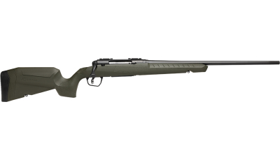 Savage Arms 32110 Axis 2 Compact 350 Legend 4+1 18" Matte Black Heavy Sporter Barrel, Matte Black Drilled & Tapped Carbon Steel Receiver, Fixed OD Green Synthetic Stock, Right Hand