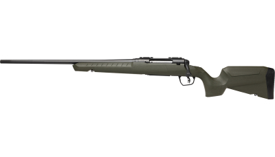 Savage Arms 32131 Axis 2 Compact 308 Win 4+1 20" Matte Black Heavy Sporter Barrel, Matte Black Drilled & Tapped Carbon Steel Receiver, Fixed OD Green Synthetic Stock, Left Hand