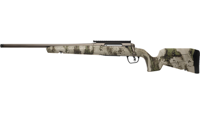 Savage Arms 32314 Axis 2 Pro Compact 400 Legend 4+1 20" Gun Metal Bronze Cerakote Heavy Threaded Barrel & Picatinny Rail Carbon Steel Receiver, Fixed Woodland Camo Synthetic Stock, Left Hand