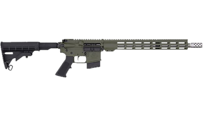 Great Lakes Firearms GL15400SSODG AR-15  400 Legend 5+1 16" Stainless Threaded Barrel, OD Green Cerakote Aluminum Receiver w/Picatinny Rail, Adjustable Black Synthetic Stock, Mil-Spec Grip