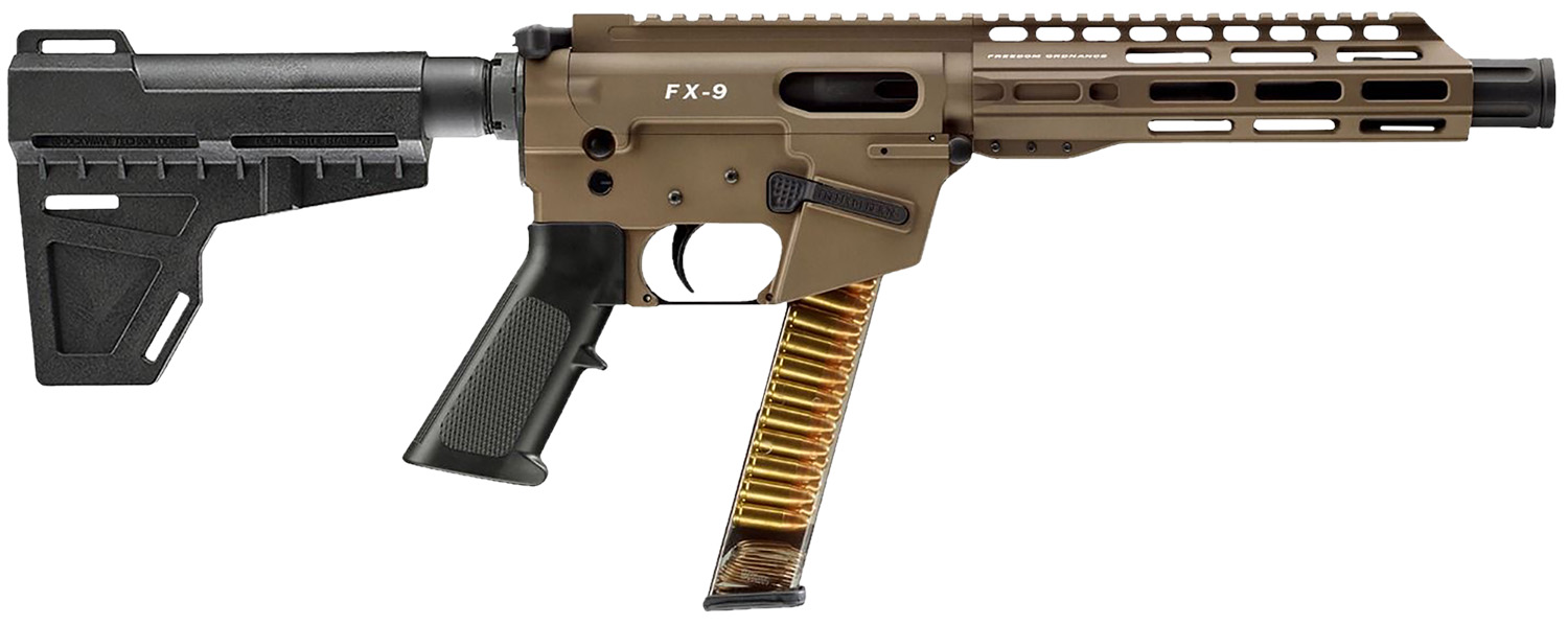 FREEDOM ORDNANCE FX9P8-FDE FX9P 9mm Luger 31+1 8" Flat Dark Earth