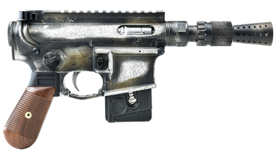 Battle Arms Development BAD-SOLO-BLASTER Solo Blaster  22 LR 10+1 5.38" Silver Optic Ready Slide, 3-Tone Battle Worn Frame, Wood Grip, Custom Muzzle Device
