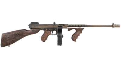 Thompson T150DC6 1927A-1 Bonnie & Clyde .45 Cal 50+1 18" Finned Barrel, Aluminum Receiver Fixed Stock