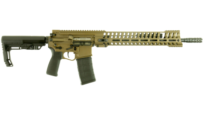 Patriot Ordnance Factory 01145 P415 Edge 223 Rem,5.56x45mm NATO 16.50" 30+1 Burnt Bronze Rec Black 6 Position MFT Stock/Grip
