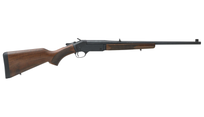 Henry H015243 Single Shot  243 Win Caliber with 1rd Capacity, 22" Barrel, Overall Blued Metal Finish & American Walnut Stock, Right Hand (Full Size)